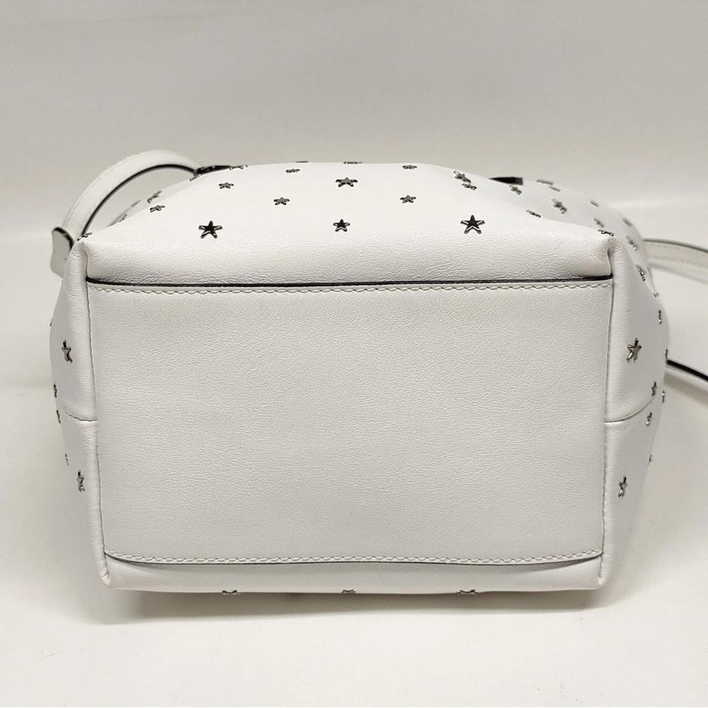 Jimmy Choo Mini Sara Tote in White - Picture 5 of 9